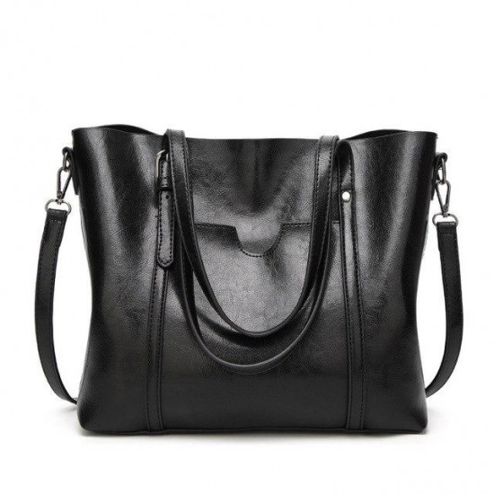Bags & Wallets - Women Fashion Classic Leather Tote Handbag
