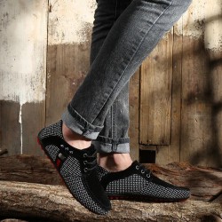 New Fashion Men Flats Light Breathable Shoes