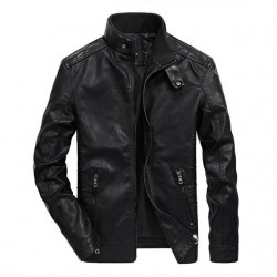 Men's Clothing - Autumn Winter Men's Leather Jacket