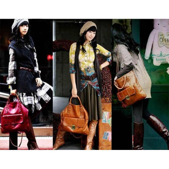 Bags & Wallets - Vintage Large Messenger Shoulder Bag