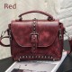 Bag - Vintage Leather Bags Rivet Handbags