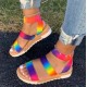Ladies Summer Multi-Color Platform Sandals