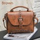 Bag - Vintage Leather Bags Rivet Handbags