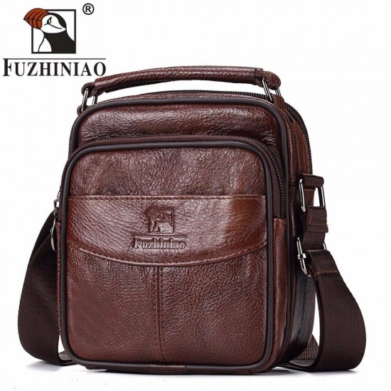 TOP Quality New Casual Multi Function Travel Genuine Leather Bag