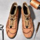 Mens Handmade Soft Non Slip Elastic Sock Leather Ankle Boots