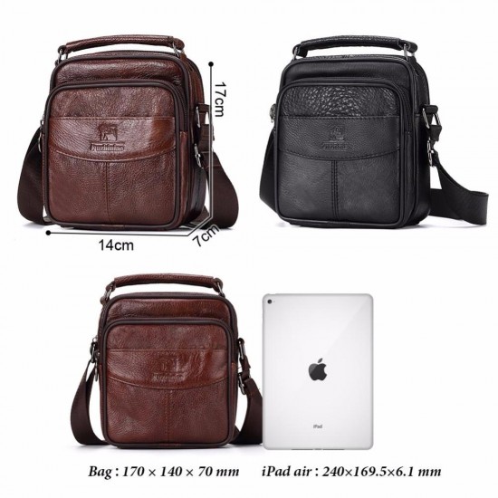 TOP Quality New Casual Multi Function Travel Genuine Leather Bag