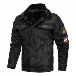 New Fashion Stand Collar Mens Leather Jackets