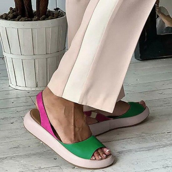Women Rome Fish Mouth Casual Gladiator Sandals