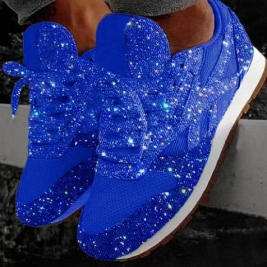 Women's Mesh Pink Lace Up Light Women's Casual Shoes