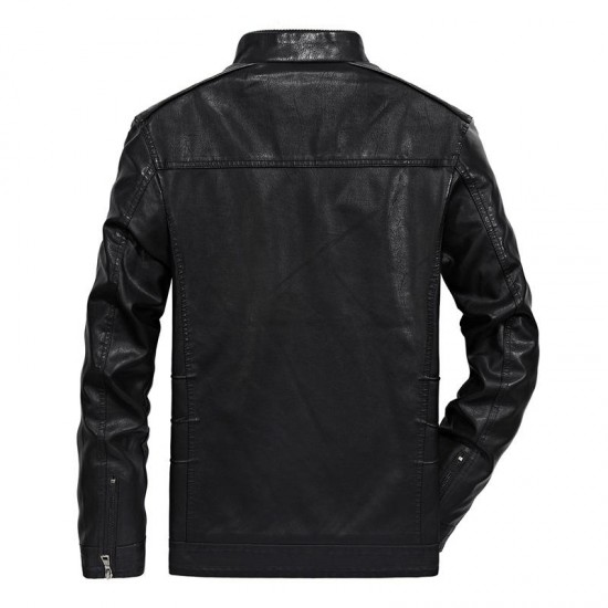 Men's Clothing - Autumn Winter Men's Leather Jacket