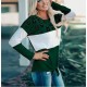 Women's Long Sleeve Elegant Patchwork T shirt