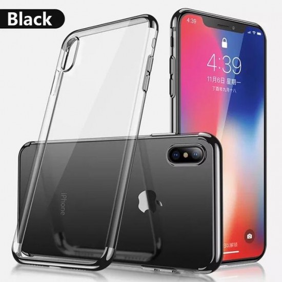 Phone Case - Luxury Ultra Thin Plating Shing Transparent Soft TPU Silicone Phone Case For iPhone X/XR/XS/XS Max
