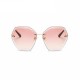 Sunglasses - Luxury Oversize Rimless Transparent Gradient Sunglasses
