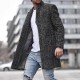 New Arrival Winter Long Coat Men Slim Fit Long Sleeve Cardigans