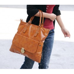 100% PU Leather Vintage Fashion Shoulder Bag