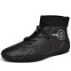 Mens Handmade Soft Non Slip Elastic Sock Leather Ankle Boots