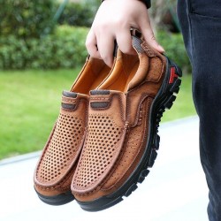 Shoes - 2021 Breathable ng Summer Genuine Leather Casual Men Shoes