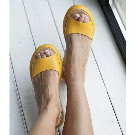 Women Rome Fish Mouth Casual Gladiator Sandals