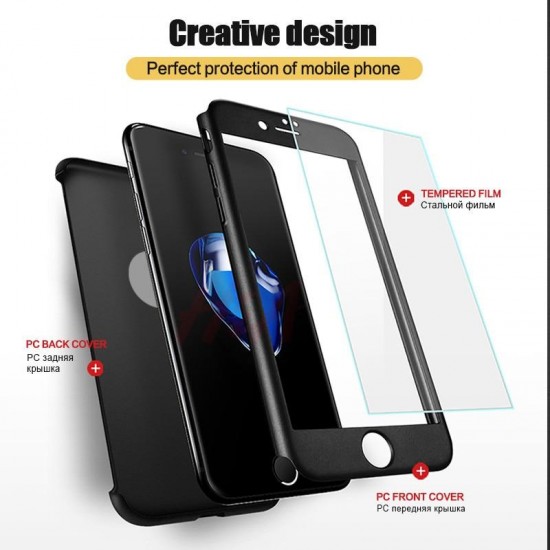 Phone Case - Luxury 360 Full Cover Protection Phone Case For iPhone XS/XR/XS Max 8/7 Plus