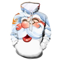 2021 Xmas Winter 3D Santa Claus Printing Sweatshirt Hoodies