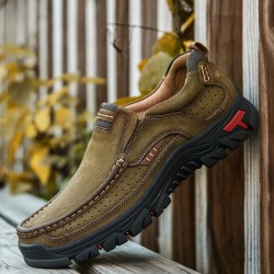 2021 Men Casual Outdoor Genuine Leather Shoes
