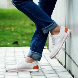 Men Handmade Lace-up Canvas Shoes