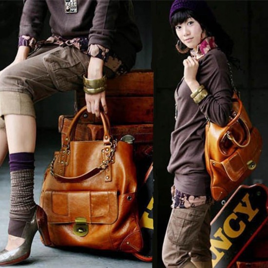 Bags & Wallets - Vintage Large Messenger Shoulder Bag