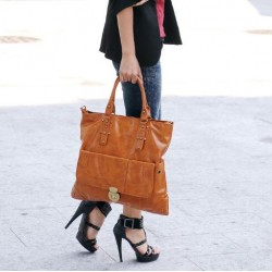 100% PU Leather Vintage Fashion Shoulder Bag
