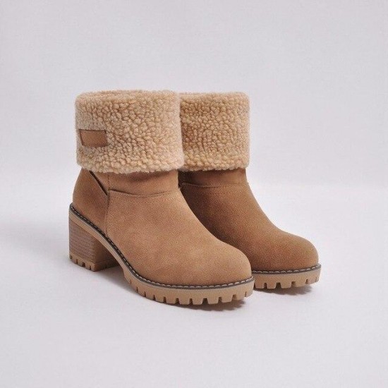 Ladies Thick Fluffy Warm Snow Boots