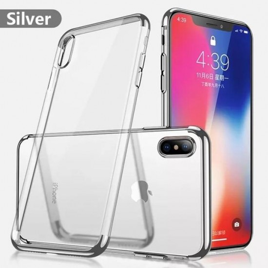 Phone Case - Luxury Ultra Thin Transparent Plating Shining Soft TPU Phone Case For iPhone XS/XR/XS Max