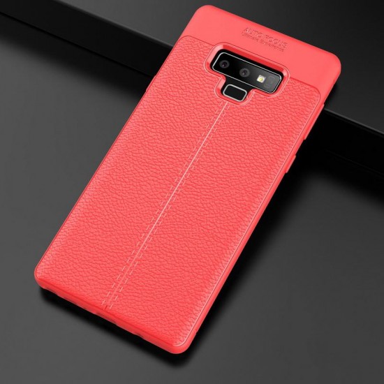 Phone Case - Luxury Litchi Leather Soft Silicon Anti-knock Cover For Samsung Note 9/8 S9 S8/Plus