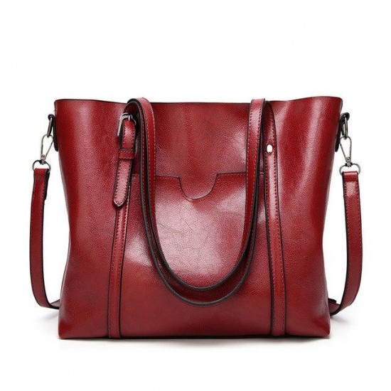 Bags & Wallets - Women Fashion Classic Leather Tote Handbag