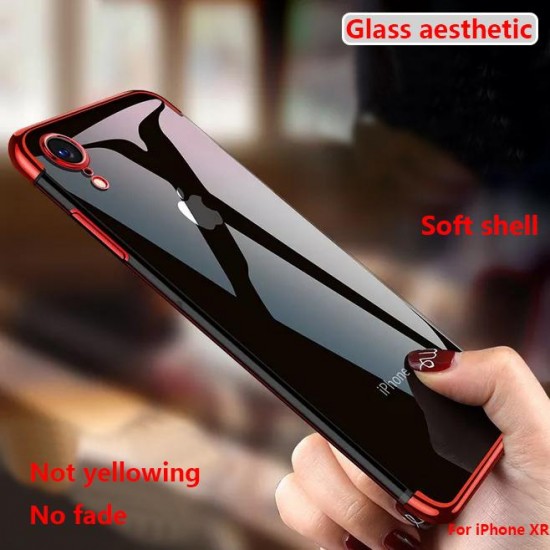 Phone Case - Luxury Ultra Thin Plating Shing Transparent Soft TPU Silicone Phone Case For iPhone X/XR/XS/XS Max