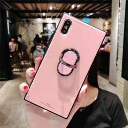 Phone Case - Tempered Glass Square Fashion Classic Phone Case for iPhone X