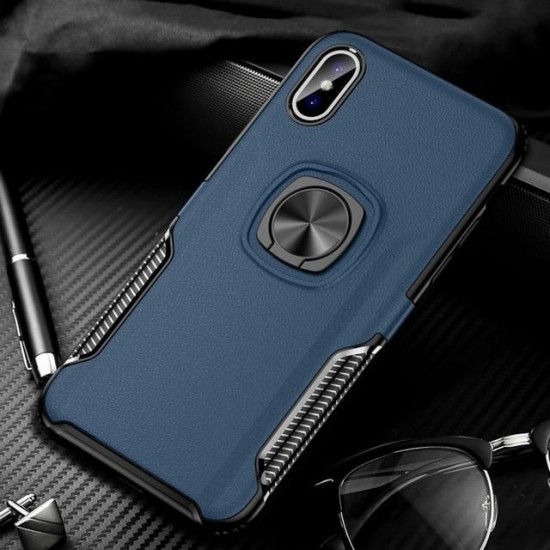 Phone Case - Metal Ring Shockproof Holder Phone Case for iPhone X XR XS MAX