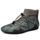 Mens Handmade Soft Non Slip Elastic Sock Leather Ankle Boots