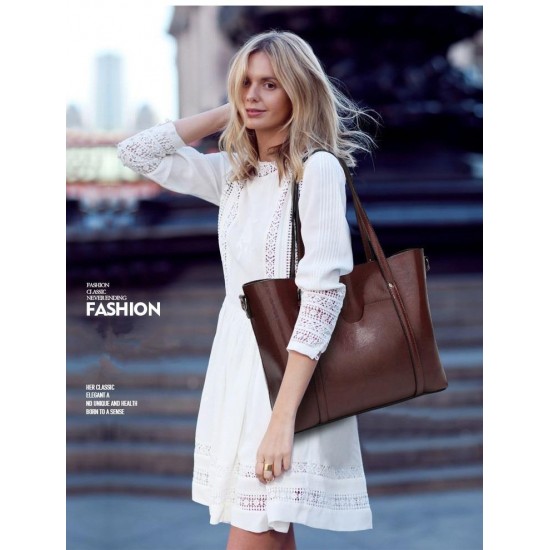 Bags & Wallets - Women Fashion Classic Leather Tote Handbag