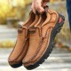 2021 Men Casual Outdoor Genuine Leather Shoes
