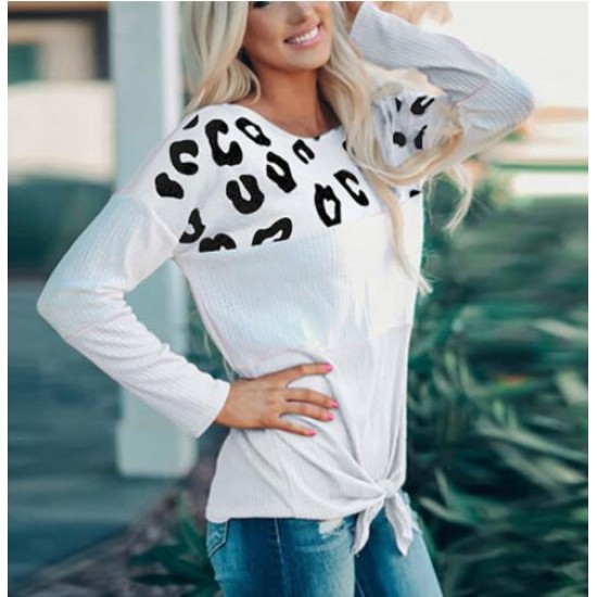 Women's Long Sleeve Elegant Patchwork T shirt