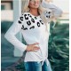 Women's Long Sleeve Elegant Patchwork T shirt