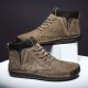 Shoes -New Lace-UP Non-slip Cow Suede Ankle Men Boots