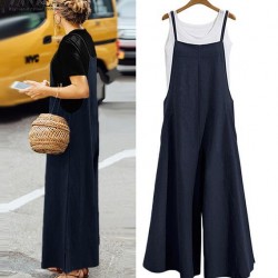 2021 Women Solid Brief Cotton Dungaree Overalls