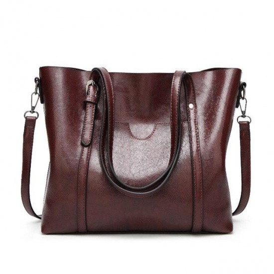 Bags & Wallets - Women Fashion Classic Leather Tote Handbag