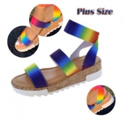 Ladies Summer Multi-Color Platform Sandals