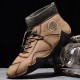 Mens Handmade Soft Non Slip Elastic Sock Leather Ankle Boots