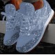 Women's Mesh Pink Lace Up Light Women's Casual Shoes