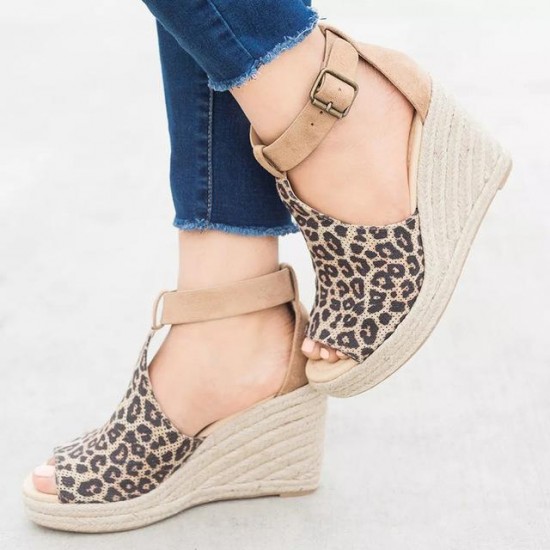 Shoes - 2021 Summer Women Chic Espadrille Wedges Platform Sandals