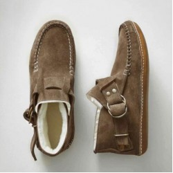 Ladies Sewing Leopard Ankle Boots