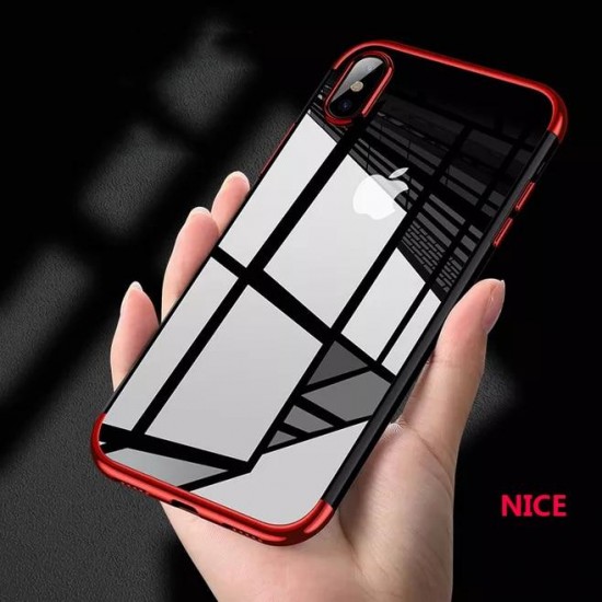 Phone Case - Luxury Ultra Thin Transparent Plating Shining Soft TPU Phone Case For iPhone XS/XR/XS Max