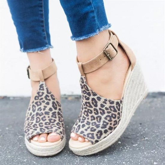 Shoes - 2021 Summer Women Chic Espadrille Wedges Platform Sandals